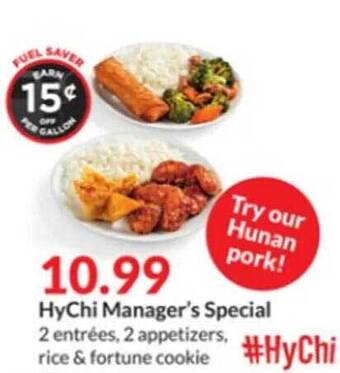 Hy-Vee Hychi manager's special offer