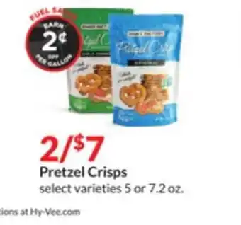 Hy-Vee Pretzel crisps offer