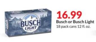 Hy-Vee Busch or busch light offer