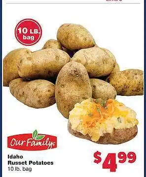 Sun Mart Our family idaho russet potatoes offer