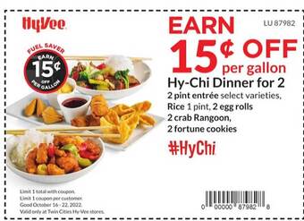 Hy-Vee Hy-chi dinner for 2 offer
