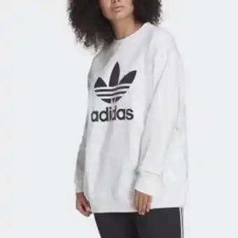Adidas Trefoil crew sweatshirt (plus size) offer