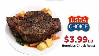 Fareway Boneless chuck roast offer