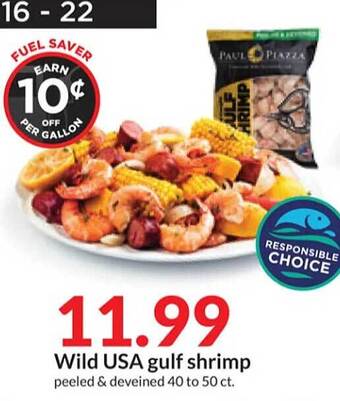 Hy-Vee Wild usa gulf shrimp offer