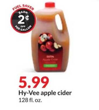 Hy-Vee Hy-vee apple cider offer