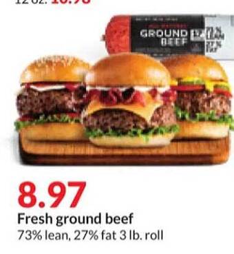 Hy-Vee Fresh ground beef offer