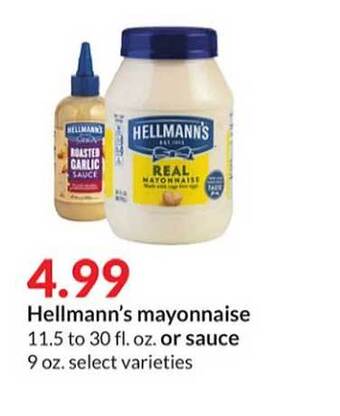Hy-Vee Hellmann's mayonnaise offer