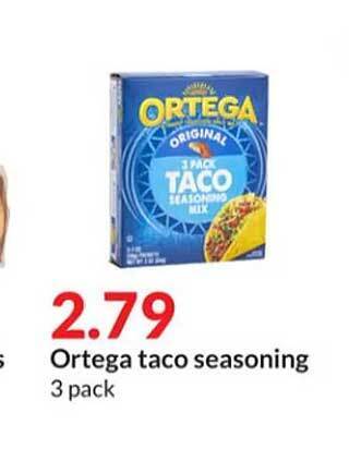Hy-Vee Ortega taco seasoning offer