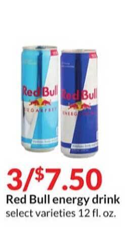 Hy-Vee Red bull energy drink offer