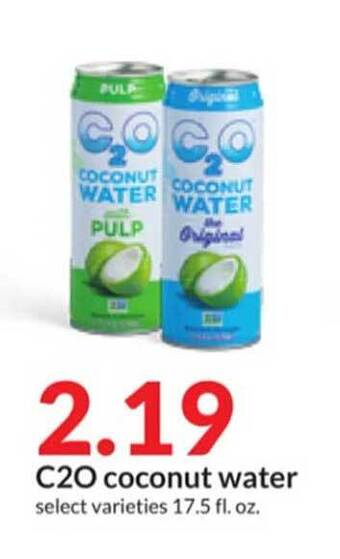 Hy-Vee C20 coconut water offer