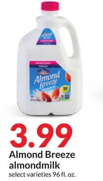 Hy-Vee Almond breeze almondmilk offer