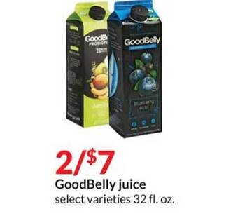 Hy-Vee Goodbelly juice offer