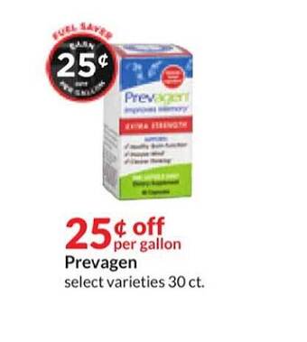 Hy-Vee Prevagen select varieties offer