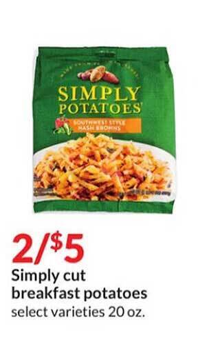 Hy-Vee Simply cut breakfast potatoes offer