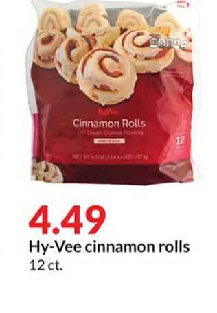 Hy-Vee Hy-vee cinnamon rolls offer