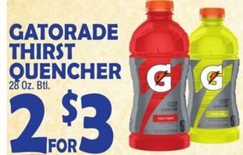 Bravo Supermarkets Gatorade thirst quencher offer