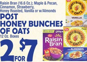 Bravo Supermarkets Post honey bunches of oats offer
