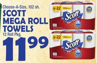Bravo Supermarkets Scott mega roll towels offer