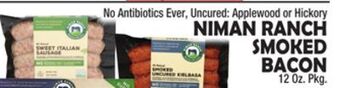 Bravo Supermarkets Niman ranch smoked bacon offer