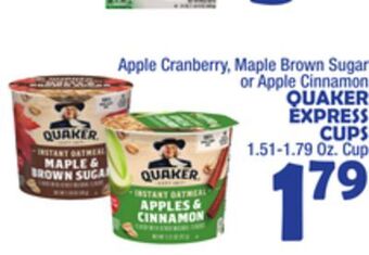 Bravo Supermarkets Quaker express cups offer