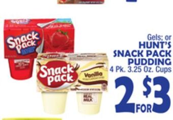 Bravo Supermarkets Hunt's snack pack pudding offer