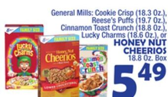 Bravo Supermarkets General mills honey nut cheerios offer