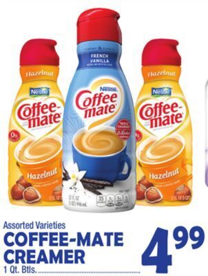 Bravo Supermarkets Nestle coffee-mate creamer offer