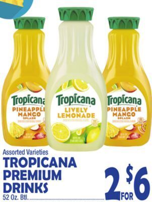 Bravo Supermarkets Tropicana premium drinks offer