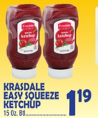 Bravo Supermarkets Krasdale easy squeeze ketchup offer