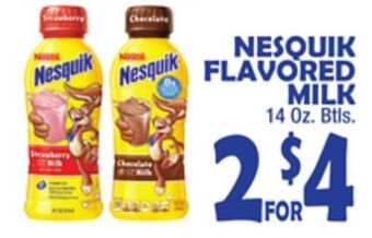 Bravo Supermarkets Nesquik flavored milk offer