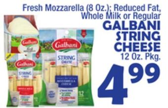 Bravo Supermarkets Galbani string cheese 12 oz. pkg. offer