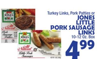 Bravo Supermarkets Jones little pork sausage links offer