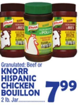 Bravo Supermarkets Knorr hispanic chicken bouillon offer