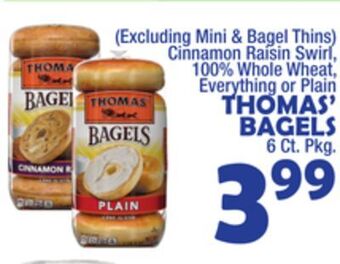 Bravo Supermarkets Thomas' bagels offer