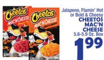 Bravo Supermarkets Cheetos mac'n cheese offer
