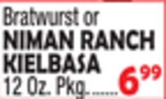 Bravo Supermarkets Niman ranch kielbasa offer