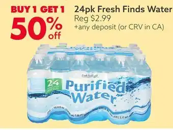 Big Lots 24pk fresh finds water offer