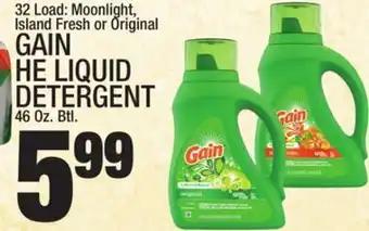 C Town Gain he liquid detergent offer