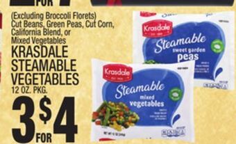 C Town Krasdale steamable vegetables offer