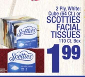C Town Scotties facial tissues 110 ct. box offer