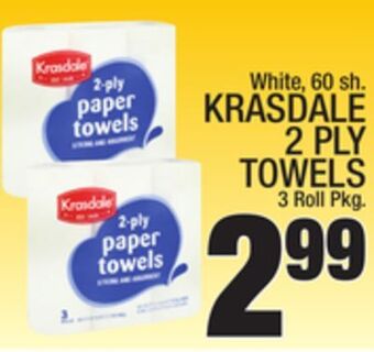 C Town Krasdale 2 ply towels offer