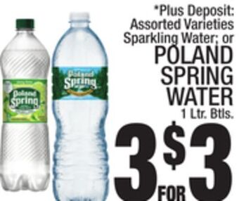 C Town Poland spring water offer