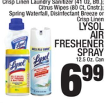 C Town Lysol air freshener spray 12.5 oz. can offer