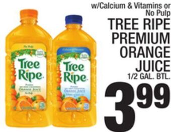 C Town Tree ripe premium orange juice offer