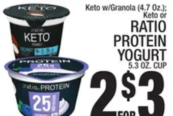 C Town Ratio protein yogurt 5.3 oz. cup offer