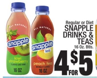 C Town Snapple drinks & teas offer