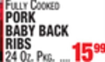 C Town Pork baby back ribs offer