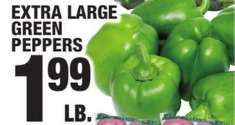 C Town Extra large green peppers offer