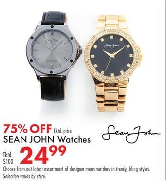 Boscov's Sean john watches offer