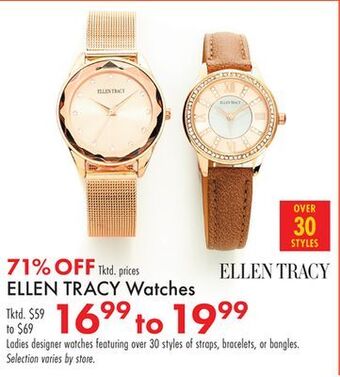 Boscov's Ellen tracy watches offer
